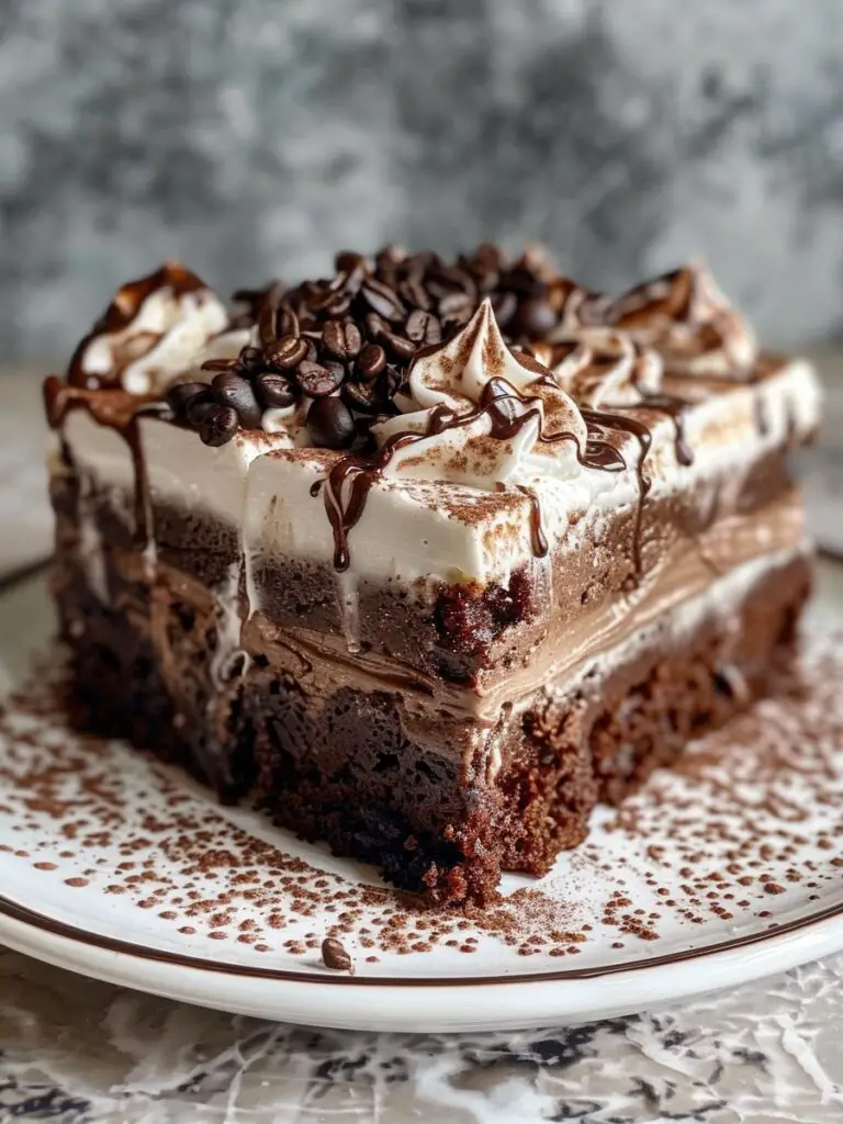 Espresso Infused Mocha Poke Cake