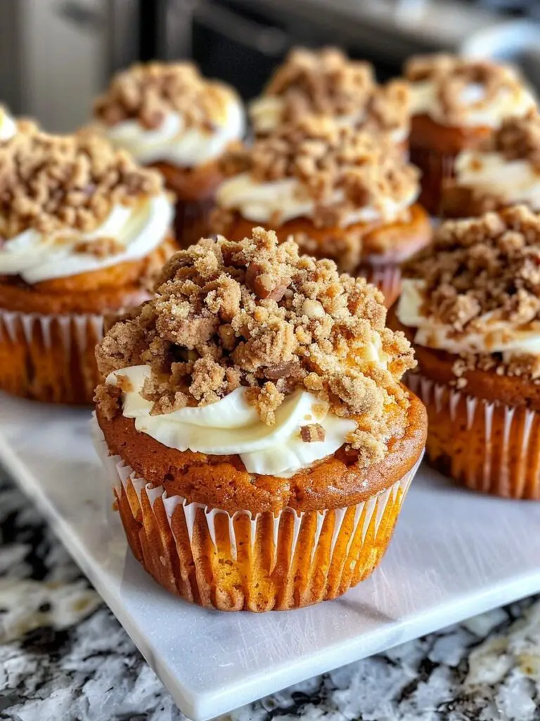 Pumpkin Streusel Muffins with Cream Cheese Filling